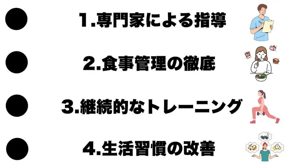 加圧トレーニングで効果を出すための4つの対策