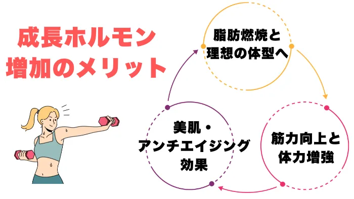 成長ホルモン 増加のメリット