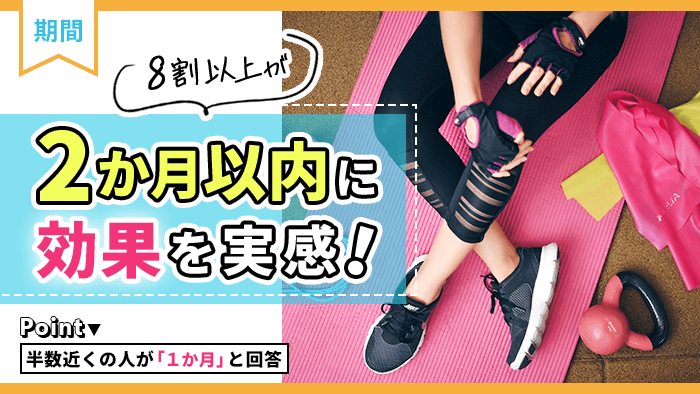 いつから効果が出始めた？