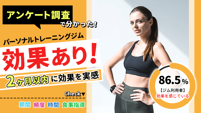 パーソナルジムの効果に関するアンケート調査